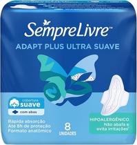 Absorvente Adapt Plus Sempre Livre Com Abas 8und Absorvente Adapt Plus Sempre Livre Com Abas 8und
