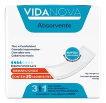 Absorvente Adulto Vida Nova 20 Unidades Absorvente Adulto Vida Nova 20 Unidades