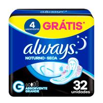Absorvente Always Active Noturno Seca Com Abas Leve 32 Pague 28
