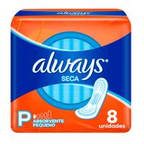 Absorvente Always Básico Malha Seca Sem Abas 8 unidades