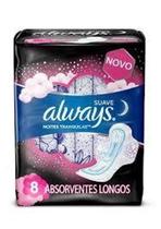 Absorvente Always Noite - Longo Suave - Com Abas-08 Unidades Absorvente Always Noite - Longo Suave - Com Abas-08 Unidades