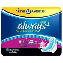 Absorvente Always Noturno com Abas Seco (Leve 32 e Pague 28) Absorvente Always Noturno com Abas Seco (Leve 32 e Pague 28)