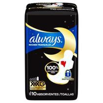Absorvente always noturno hiper longo 40cm c/ 10 abs