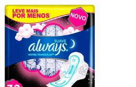 Absorvente Always Noturno Noites Tranquilas Suave com Abas 32 unidades Absorvente Always Noturno Noites Tranquilas Suave com Abas 32 unidades