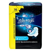 Absorvente always noturno seca c/a c/16