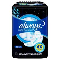 Absorvente Always Noturno Seca Com Abas Embalagem com 8 Unidades
