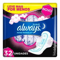 Absorvente always noturno suave c/abas c/32