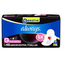 Absorvente Always Noturno Suave G com Abas 48 Unidades