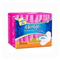Absorvente Always Pink Com Abas Malha Suave C/8Un