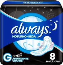 Absorvente always seca noturno leve 8 pague 7