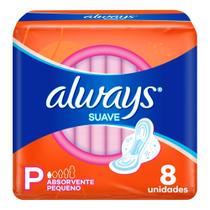 Absorvente Always Suave P - com Abas 8 Unidades Absorvente Always Suave P - com Abas 8 Unidades