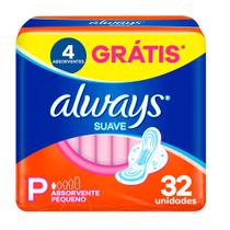 Absorvente Always Super Proteção Cobertura Suave - 32 Unidades Absorvente Always Super Proteção Cobertura Suave - 32 Unidades