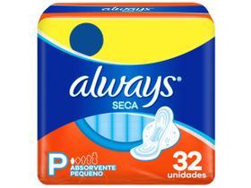 Absorvente Always Super Proteção Seca com Abas - 32 Unidades