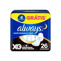 Absorvente Always Xg Suave Abas Noites Tranquilas Proteção