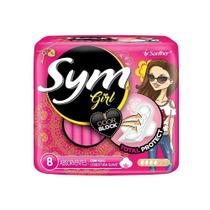Absorvente c/ Abas Cobertura Suave Girl - 8 unidades - Sym