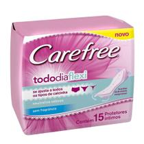 Absorvente carefree flexi sem perfume - 15 unidades - Johnson johnson