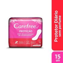 Absorvente Carefree Protetor Diário sem Perfume - Embalagem com 15 Unidades