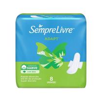 Absorvente Cobertura Suave Com Abas Sempre Livre 8 Unidades Absorvente Cobertura Suave Com Abas Sempre Livre 8 Unidades