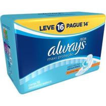 Absorvente Com Abas Always Maxi Total Leve 16 Unidades Pague 14 Unidades