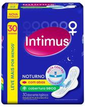 Absorvente Com Abas Cobertura Seca Intimus Noturno Pacote Com 30 Unidades