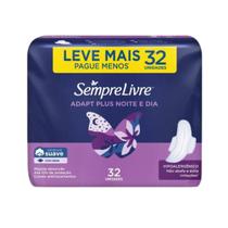 Absorvente Conforto Noturno Suave Com Abas Pacote Com 32 unidades Sempre Livre Absorvente Conforto Noturno Suave Com Abas Pacote Com 32 unidades Sempre Livre