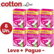 Absorvente Cotton Line Suave Sem abas - Kit Com 6 Unidades Absorvente Cotton Line Suave Sem abas - Kit Com 6 Unidades