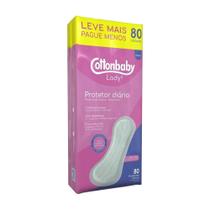 Absorvente Cottonbaby Protetor Diario Lady Sem Abas - Leve Mais Pague Menos - Embalagem Com 80 Unidades Absorvente Cottonbaby Protetor Diario Lady Sem Abas - Leve Mais Pague Menos - Embalagem Com 80 Unidades
