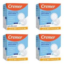 Absorvente Cremer Para Seios Kit Com 4 - Leve 30 Pague 24 Unidades Cada Absorvente Cremer Para Seios Kit Com 4 - Leve 30 Pague 24 Unidades Cada