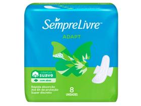 Absorvente Dia e Noite Sempre Livre Adapt - com Abas 8 Unidades