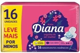 Absorvente Diana com Abas Suave Leve Mais Pague Menãos - 16 Unidades Absorvente Diana com Abas Suave Leve Mais Pague Menãos - 16 Unidades