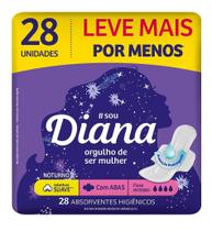 Absorvente Diana Noturno Suave 28 Unidades