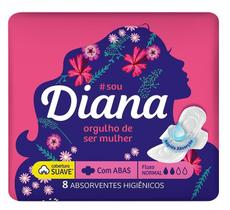 Absorvente Diana Suave Com Abas 8 Unidades Absorvente Diana Suave Com Abas 8 Unidades