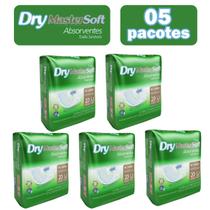 Absorvente Dry geriátrico pós parto pós operatório unissex kit c/ 5 pacotes