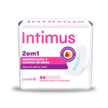 Absorvente Externo Intimus 2 em 1 - 8 Unidades