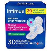 Absorvente Externo Intimus Noturno Seca com Abas 30 Unidades
