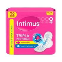 Absorvente Externo INTIMUS Tripla Proteção Suave c/Abas - 32 unidades