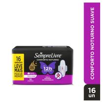 Absorvente Externo Johnson & Johnson Conforto Noturno Suave com Abas 16 Unidades Absorvente Externo Johnson & Johnson Conforto Noturno Suave com Abas 16 Unidades