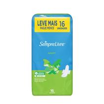Absorvente Externo Sempre Livre Adapt Cobertura Suave com Abas 16 Unidades Absorvente Externo Sempre Livre Adapt Cobertura Suave com Abas 16 Unidades