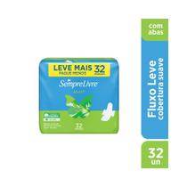 Absorvente Externo Sempre Livre Adapt Cobertura Suave com abas 32 unidades