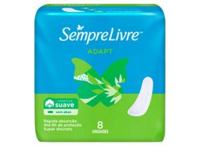 Absorvente Externo Sempre Livre Adapt Cobertura Suave sem Abas 8 Unidades Absorvente Externo Sempre Livre Adapt Cobertura Suave sem Abas 8 Unidades