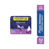 Absorvente Externo Sempre Livre Adapt Plus Noite e Dia Cobertura Seca com Abas 32 unidades