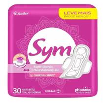 Absorvente Feminino Sym Com Abas 30 Unidades Alta Absorção Proteção Diária Leve Mais Pague Menos Absorvente Feminino Sym Com Abas 30 Unidades Alta Absorção Proteção Diária Leve Mais Pague Menos