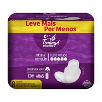 Absorvente Feminyd Com Abas Suave Noturno Leve+Pague- 8 Unidades