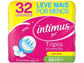 Absorvente Gel Tripla Proteção com Abas - 32 unidades Intimus Absorvente Gel Tripla Proteção com Abas - 32 unidades Intimus