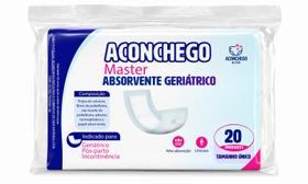 Absorvente Geriátrico Adulto Aconchego Master 20 Unidades Alta Absorção Noturna Uso Hospitalar Conforto, Segurança Absorvente Geriátrico Adulto Aconchego Master 20 Unidades Alta Absorção Noturna Uso Hospitalar Conforto, Segurança