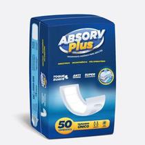 Absorvente Geriátrico Adulto Descartável Unissex Incontinência Urinária Absorv Plus 50 Unidades