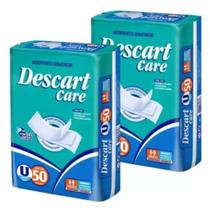 Absorvente Geriátrico Adulto Descartável Unissex Incontinência Urinária Com Gel Descart Care 100 Unidedes Unissex