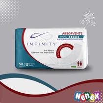 Absorvente Geriátrico Adulto Descartável Unissex Incontinência Urinária Intenso Infinity Unissex Com 50 Unidades