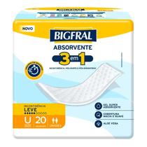 Absorvente Geriátrico Bigfral Plus Tamanho Único com 20 Unidades