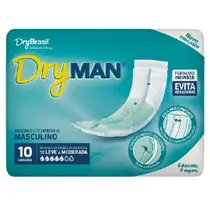 Absorvente Geriátrico Dry Man C 10 Tamanho Único Masculino